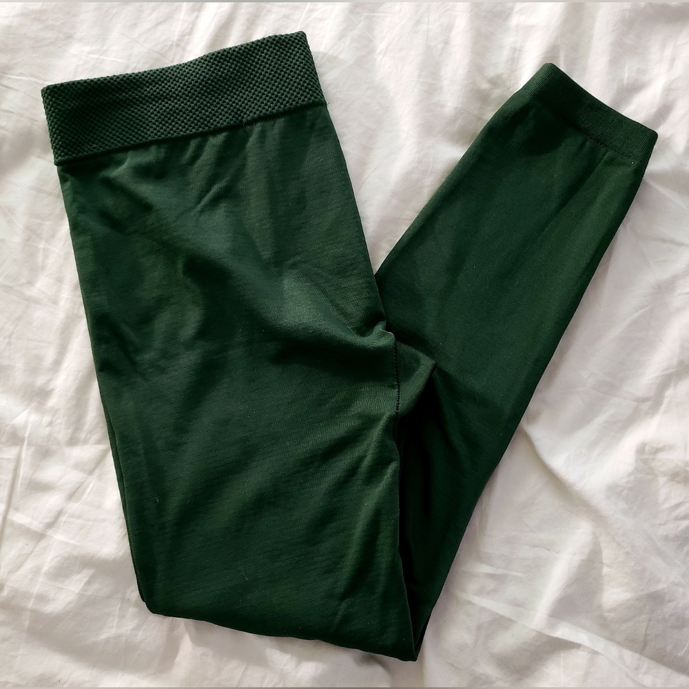 ABG Accessories Olive Green Fleece Lined Leggings